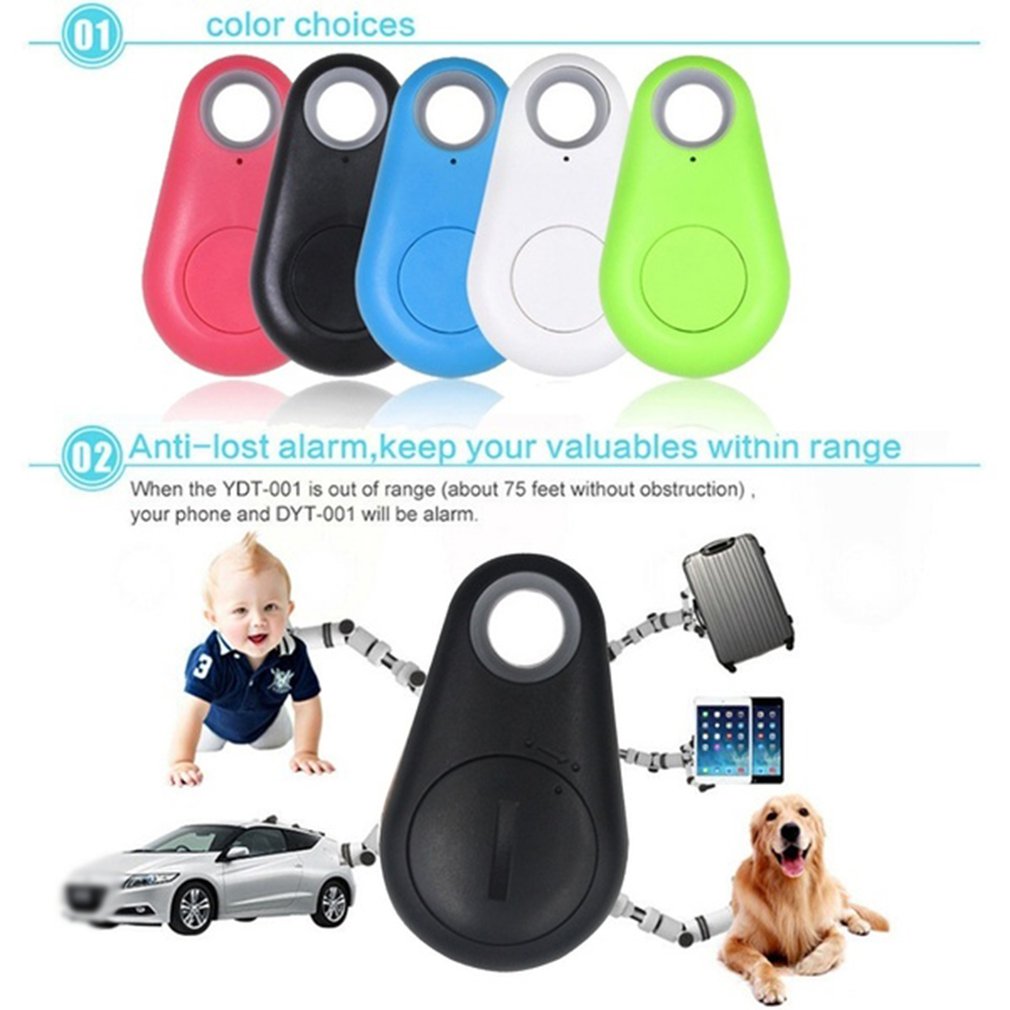 Mini Fashion Smart Dog Pets Bluetooth 4.0 GPS Tracker Anti-lost Alarm Tag Wireless Child Bag Wallet Key Finder Locator 