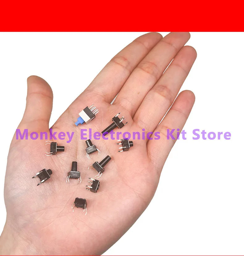 Assortiment de boutons-poussoirs tactiles