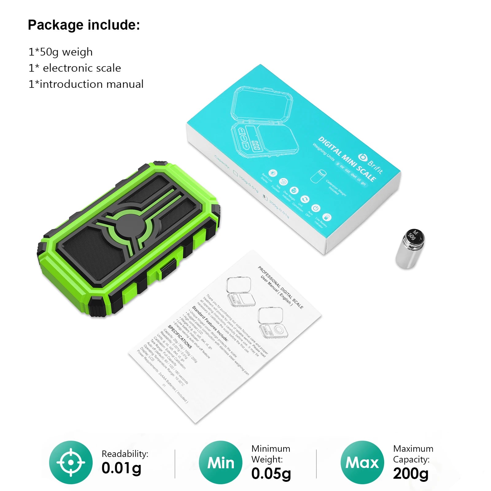 Mini Digital Precision Scale 0.001g Accuracy Pocket Weighing Tool