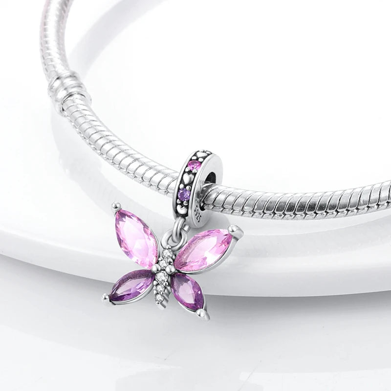 Sterling Silver Firefly Bee Butterfly Hummingbird Charms