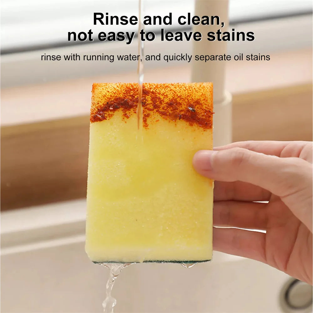 30PCS Dishwashing Sponge Kitchen Nano Emery Magic Clean Rub Pot Rust Focal Stains Sponge Removing Kit Cleaning Brush Sponges 