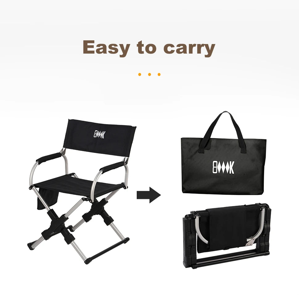 Foldable Director’s Chair for Camping, Beach and Fishing