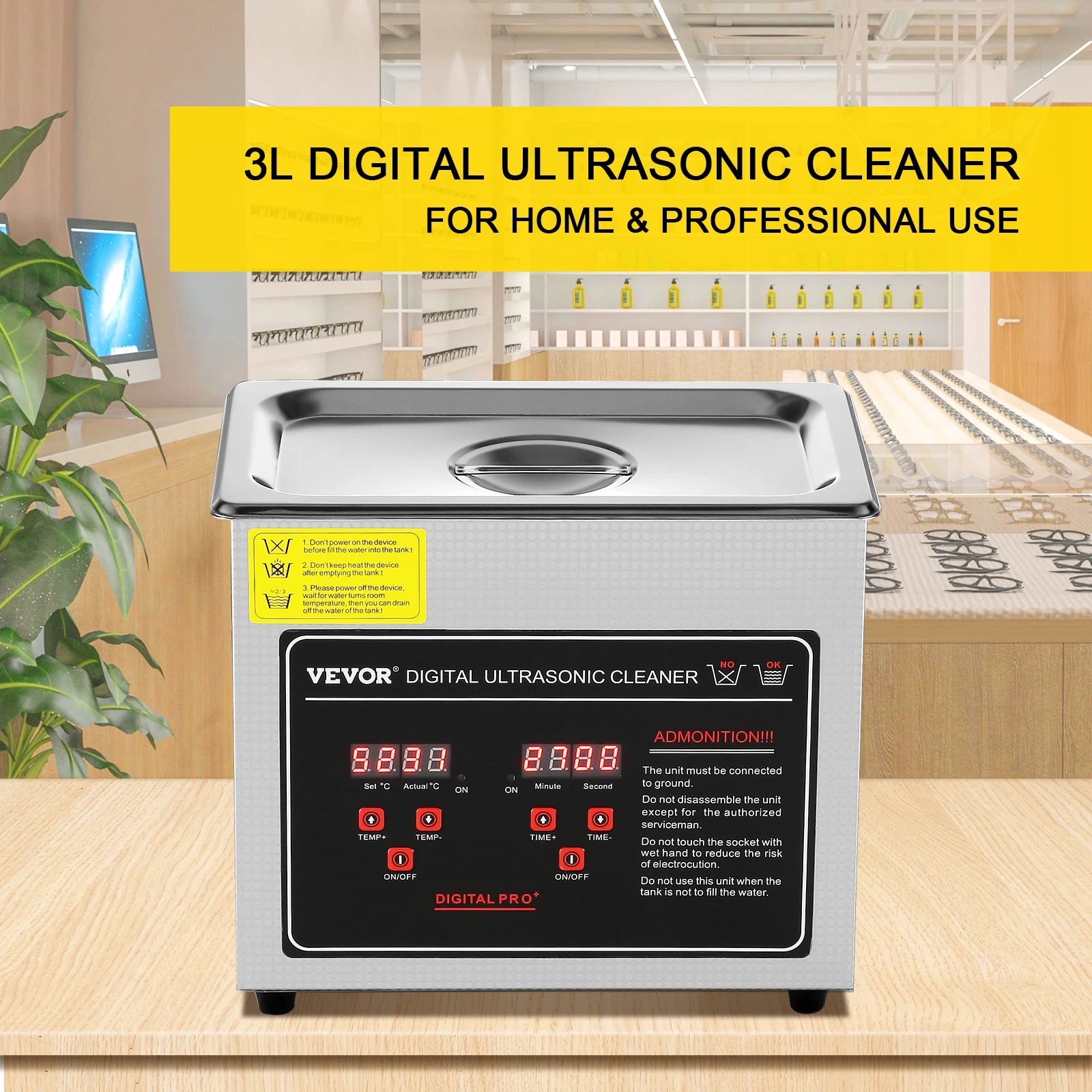 Ultrasonic Cleaner 2L–30L Stainless Steel Deep Cleaning Machine