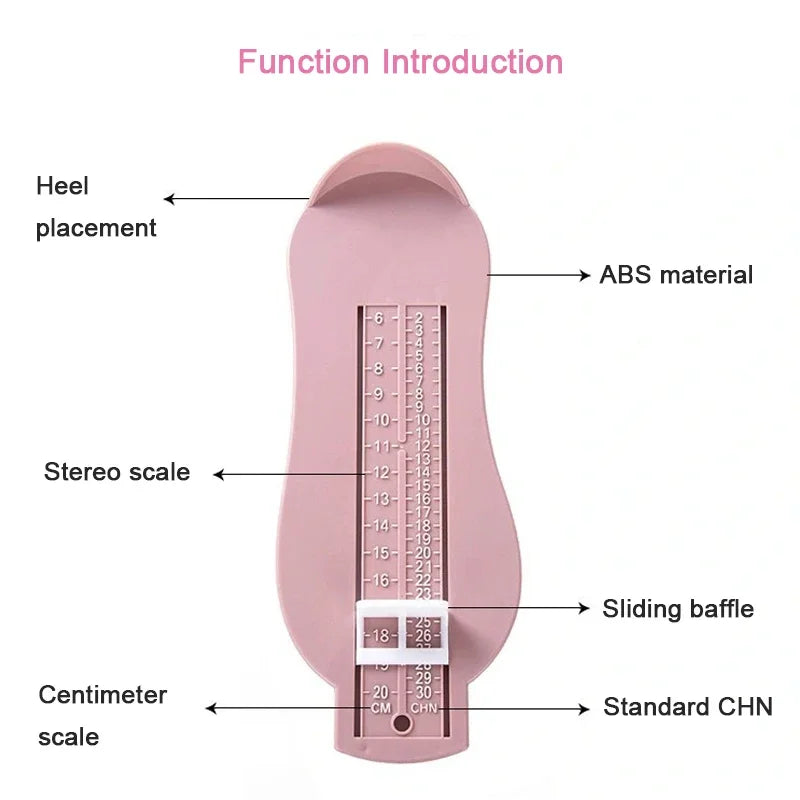 Kids Toddler Foot Measure Gauge Shoes Size Measuring Ruler Tool Baby Boy Girl Children's Foot Length Measuring Ruler Fittings 