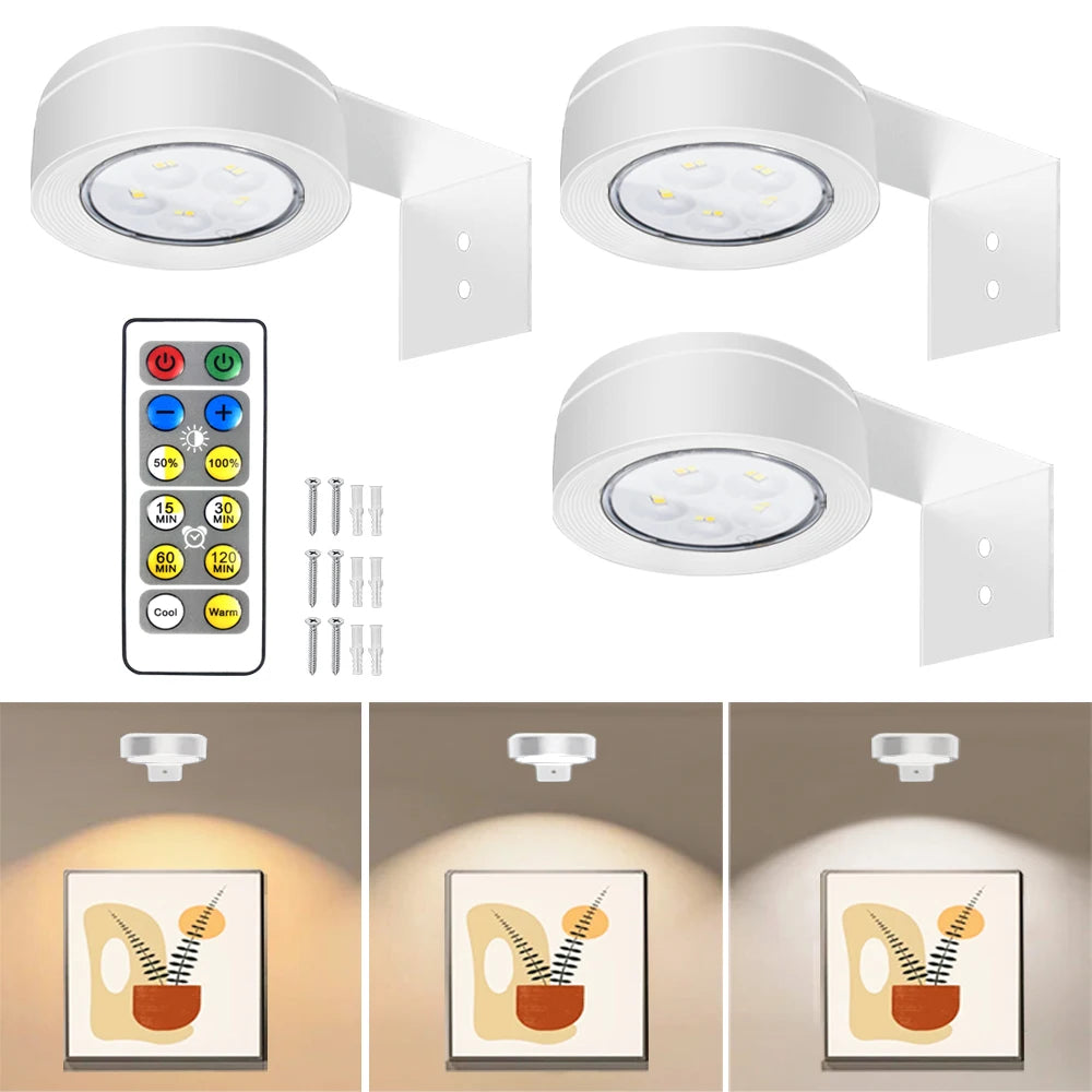 LED Night Light with Remote Control, White or Black