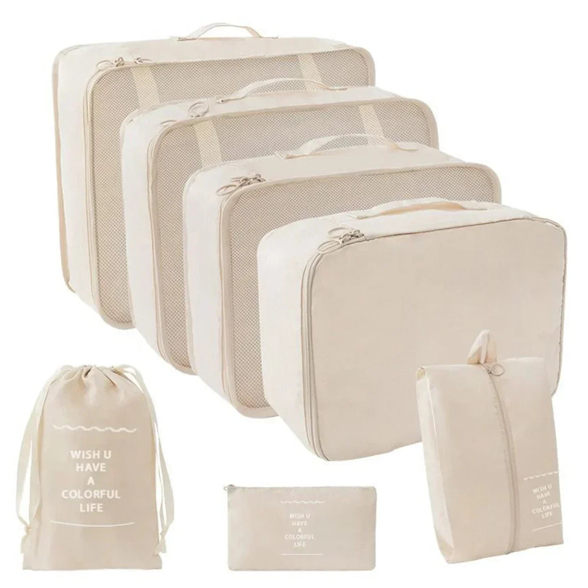 Seven-Piece Travel Packing Organiser Set