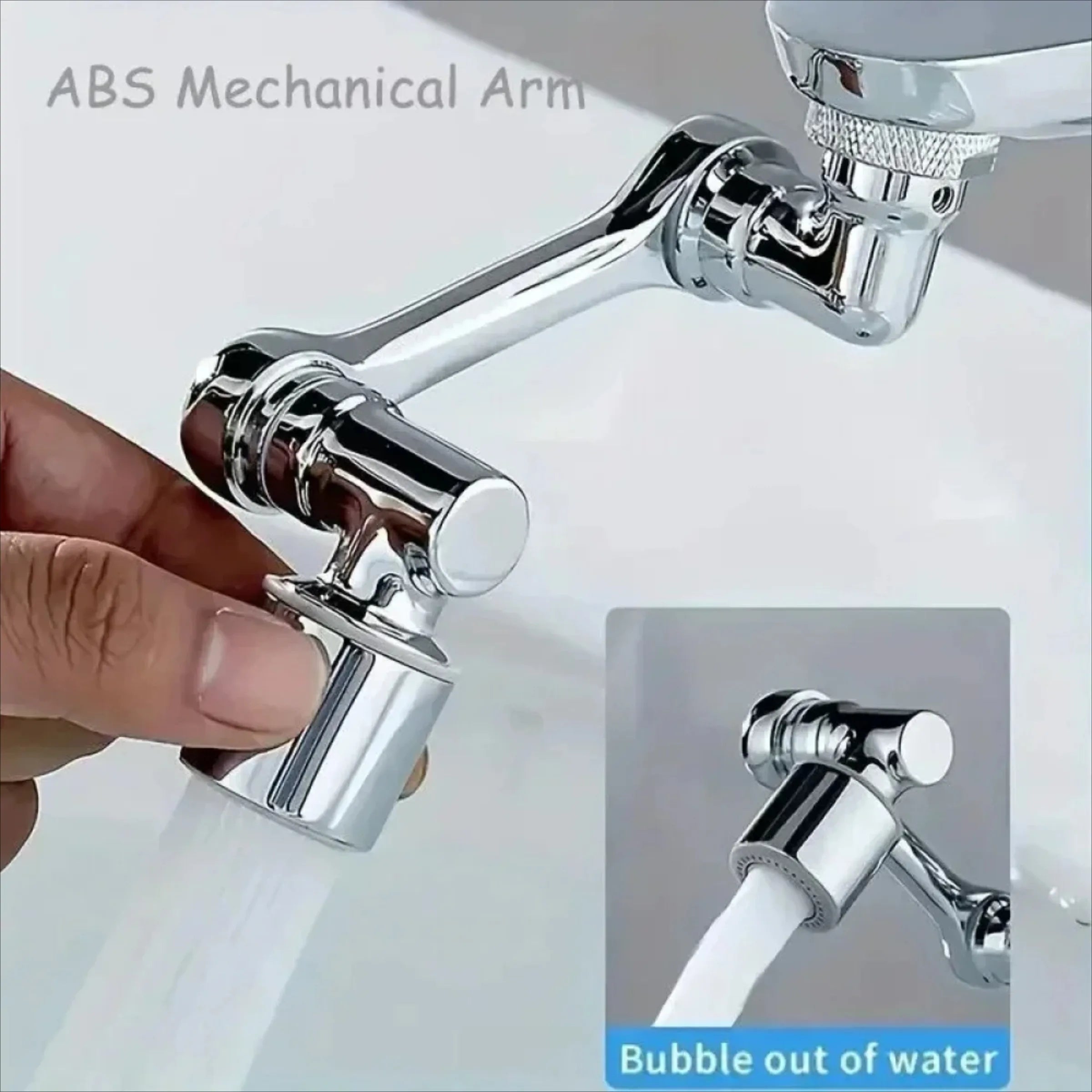 2pcs Faucet Extender, ABS Robotic Arm,Single Mode,1080° Rotating 