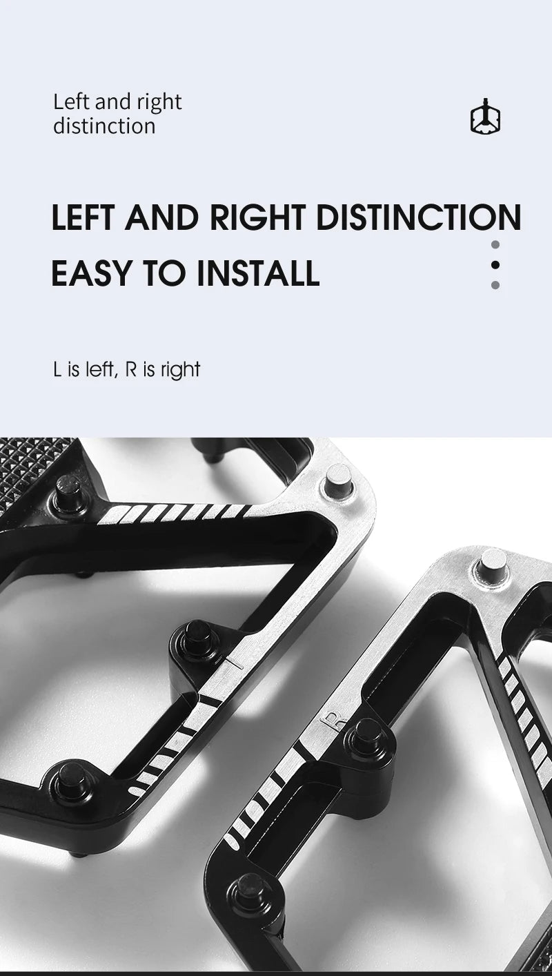 Pedales de plataforma de aluminio WEST BIKING — Par