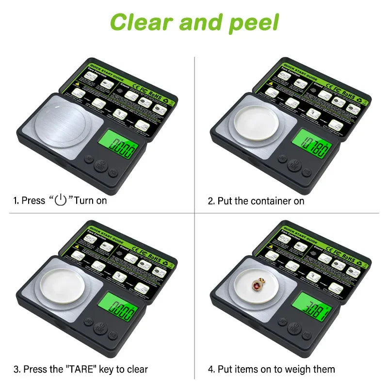 Pocket Digital Jewellery Scale - Capacity Options