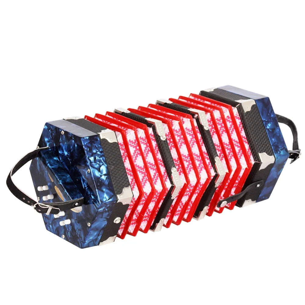 20-klávesová anglická concertina nebo carrying bag