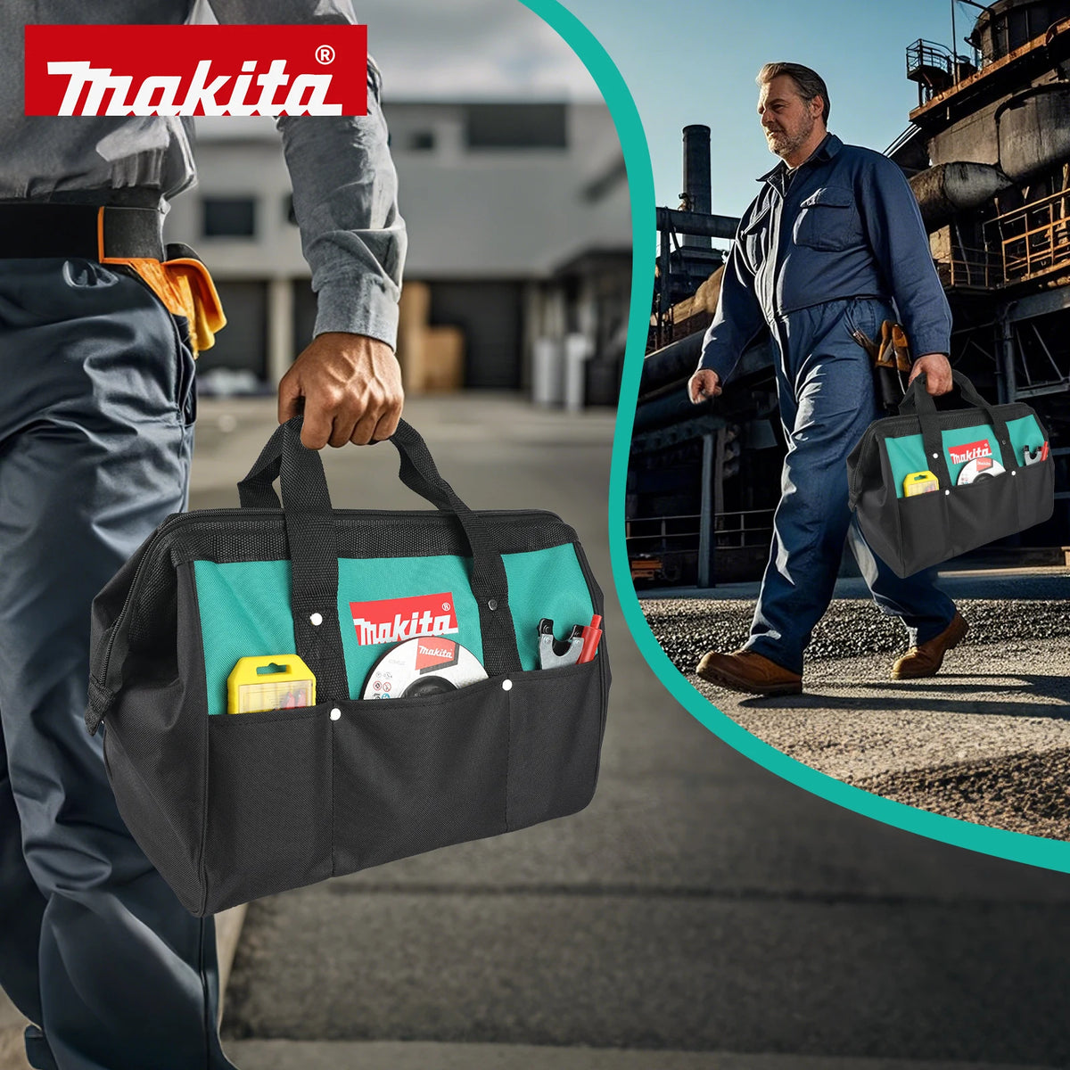 Double-Layer Oxford Tool Bag for Makita Tools