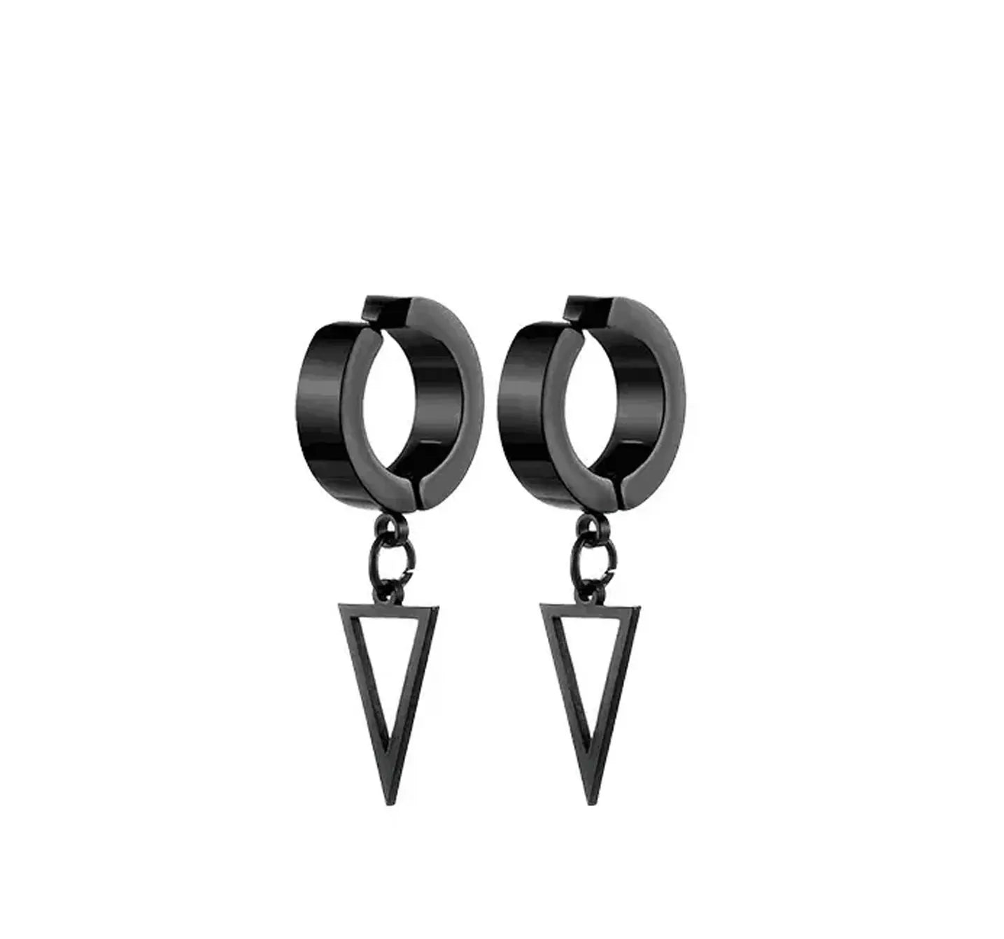 Men's Punk Cross Magnetic Earrings Set