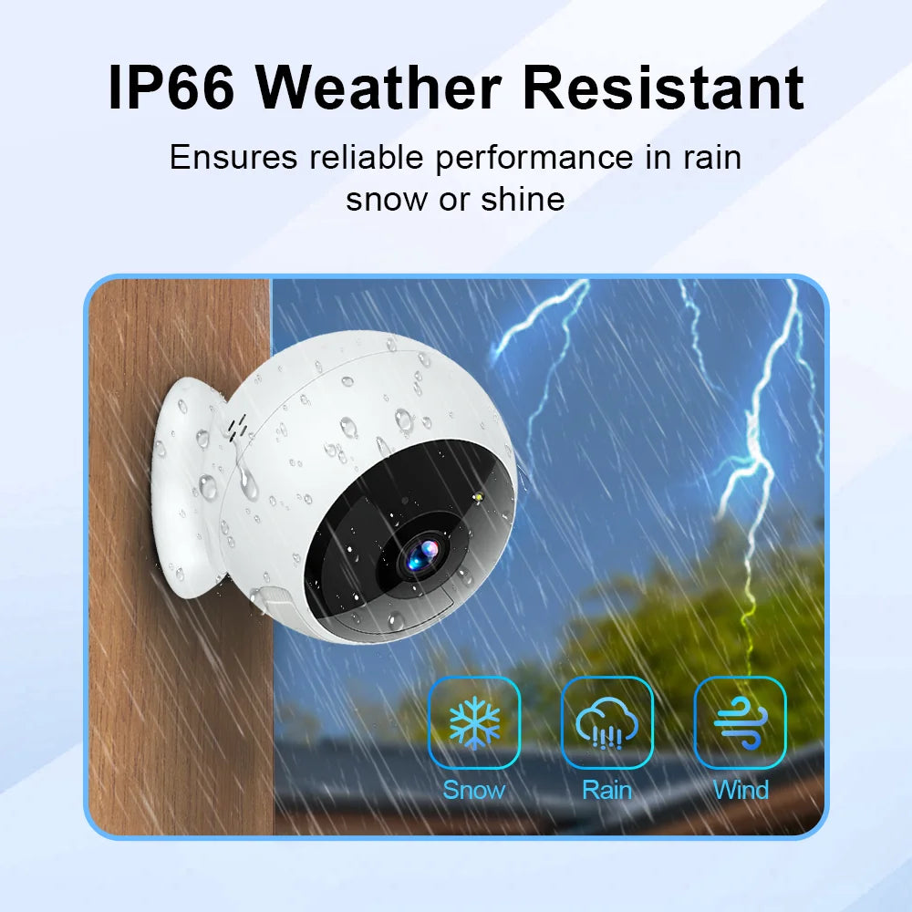 Κάμερα Ασφαλείας 2K 5MP WiFi με Ανίχνευση AI και Νυχτερινή Όραση