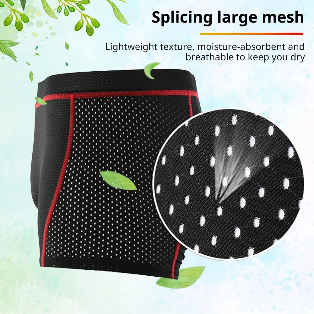 Gevulde mesh-fiets-underwear shorts