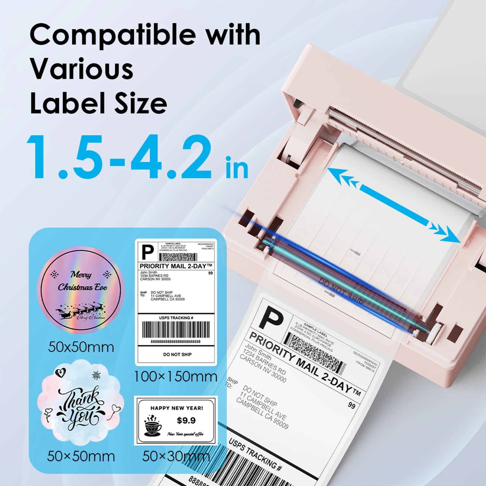 Thermal Label Printer 4x6 Shipping Label Printer for Home Use