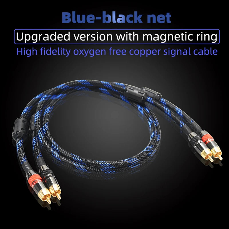 Cablu audio RCA stereo ecranat