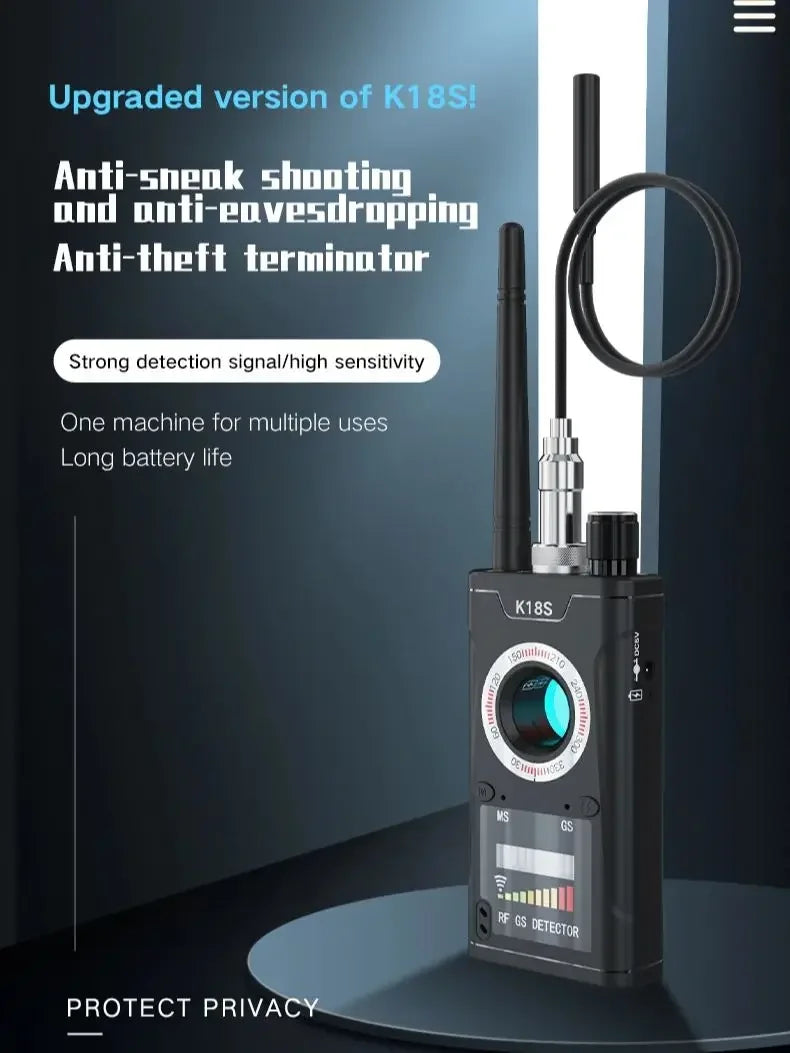 Hidden Camera Detector Anti Spy Gadget Professional Hunter Wireless Signal Car GPS Infrared Search Wiretapping Bug Mini Devices