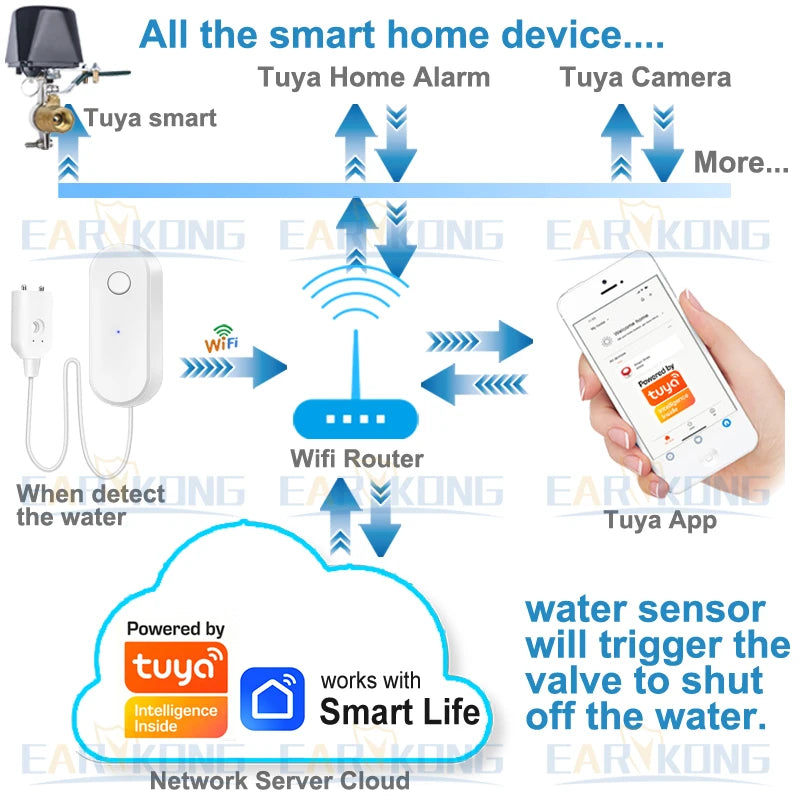 Tuya WiFi Water Leak Sensor with Probe