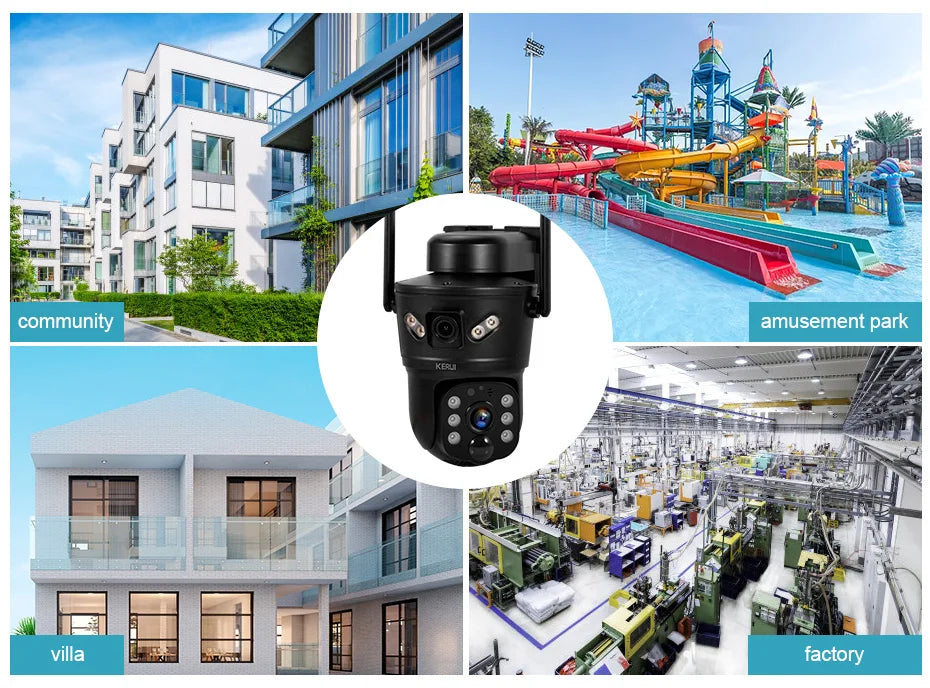 6MP Solar Powered 4G WiFi Dual Lens Outdoor Security Camera