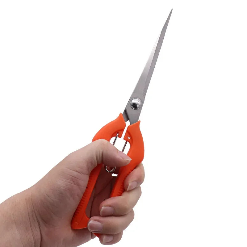 Grape Scissors Pruning Shears Garden Tool Vegetable Patch Bonsai Professional Joinery Stainless Steel Fruit Picking With Lock 