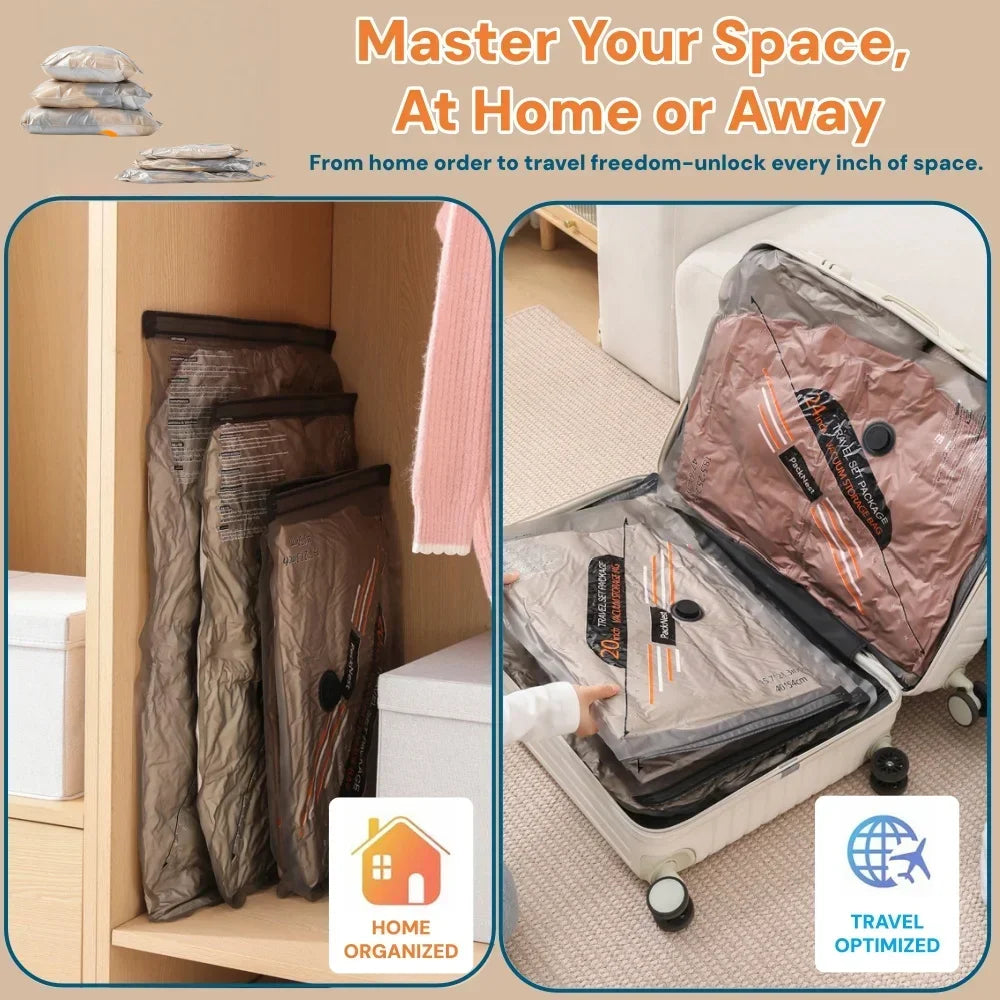 Travel Vacuum Storage Bags - Set Options
