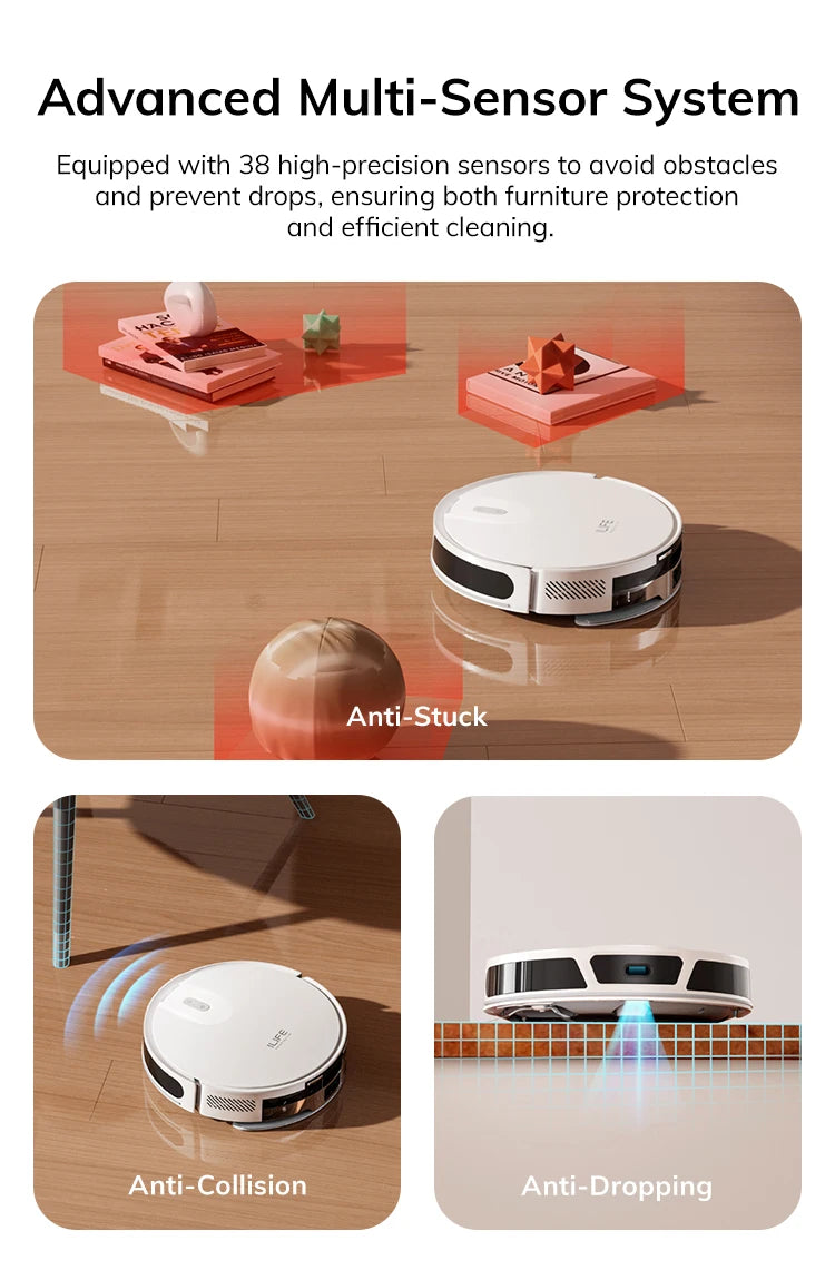 ILIFE V20 Robot Vacuum Cleaner with Powerful Suction and Smart Navigation