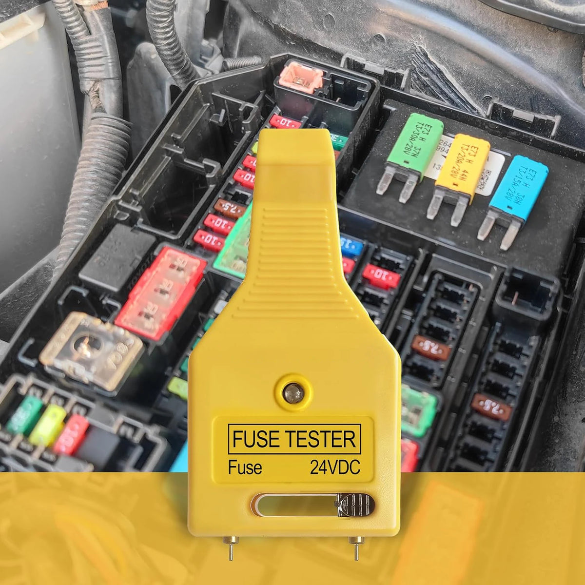 DC 24V Automotive Blade Fuses Tester and Puller Check for Circuit Breakers for Car ATR ATO/ATC ATM Reset Fuse Removal Tool