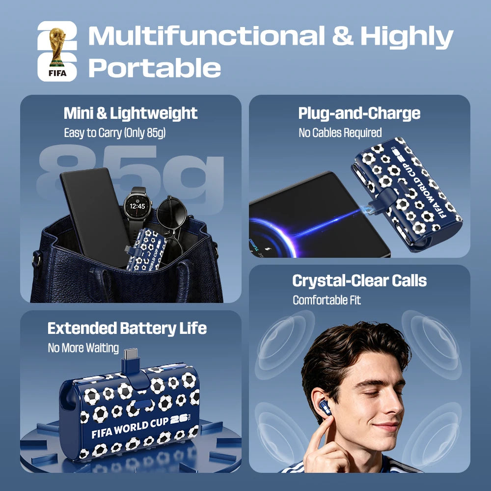 TWS Wireless Earbuds with AI Translator and Power Bank