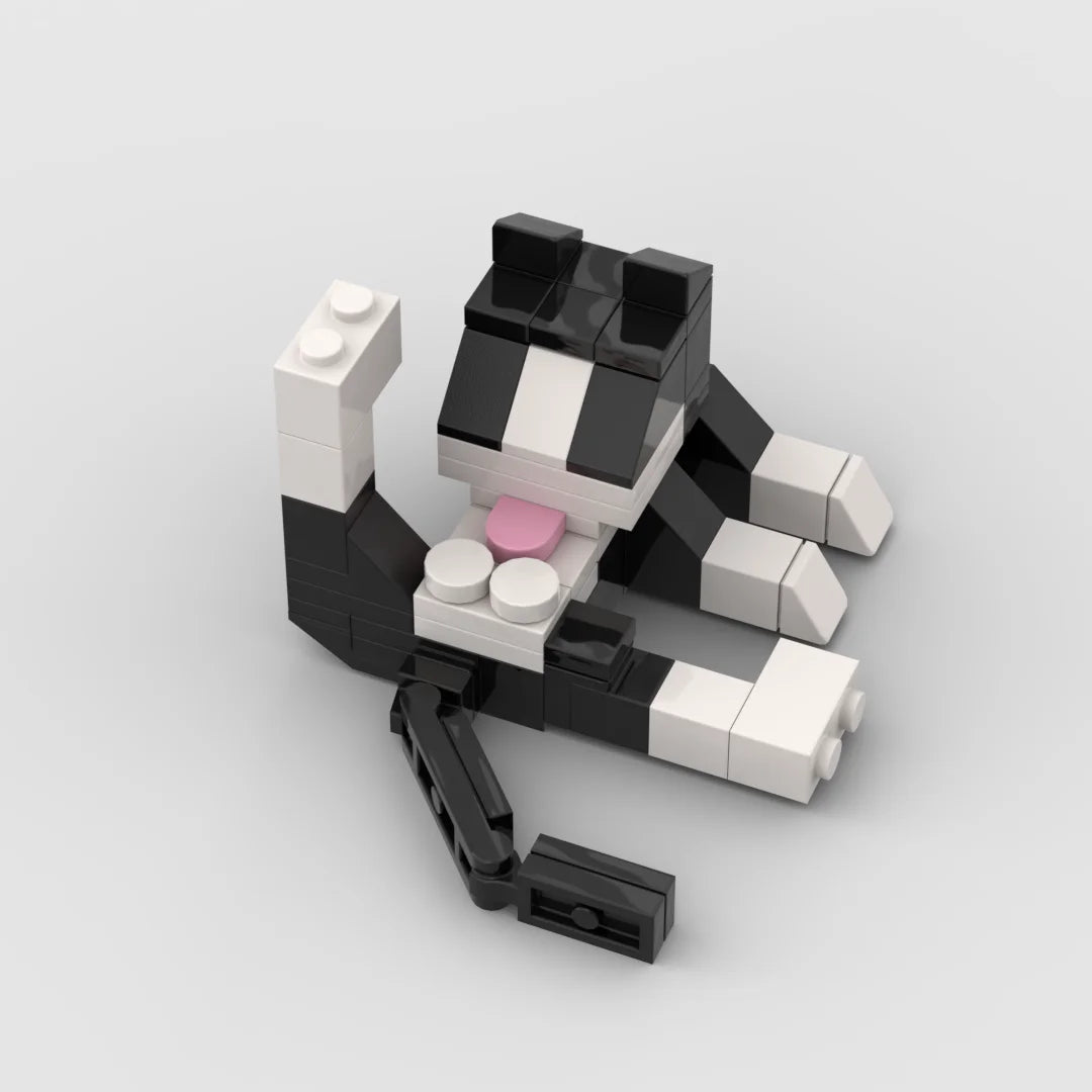 Animal Series 62Pcs MOC Bricks Cat Figires DIY Building Blocks Kids Education Toys For Children Birthday Gift 