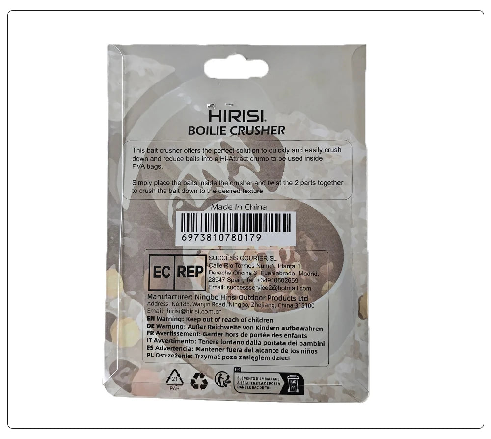 Hirisi Karpfenangeln Köder Boilie Zerkleinerer Grinder Box Für Boilies Pellets Karpfen Köder Herstellung WB11 Angelzubehör