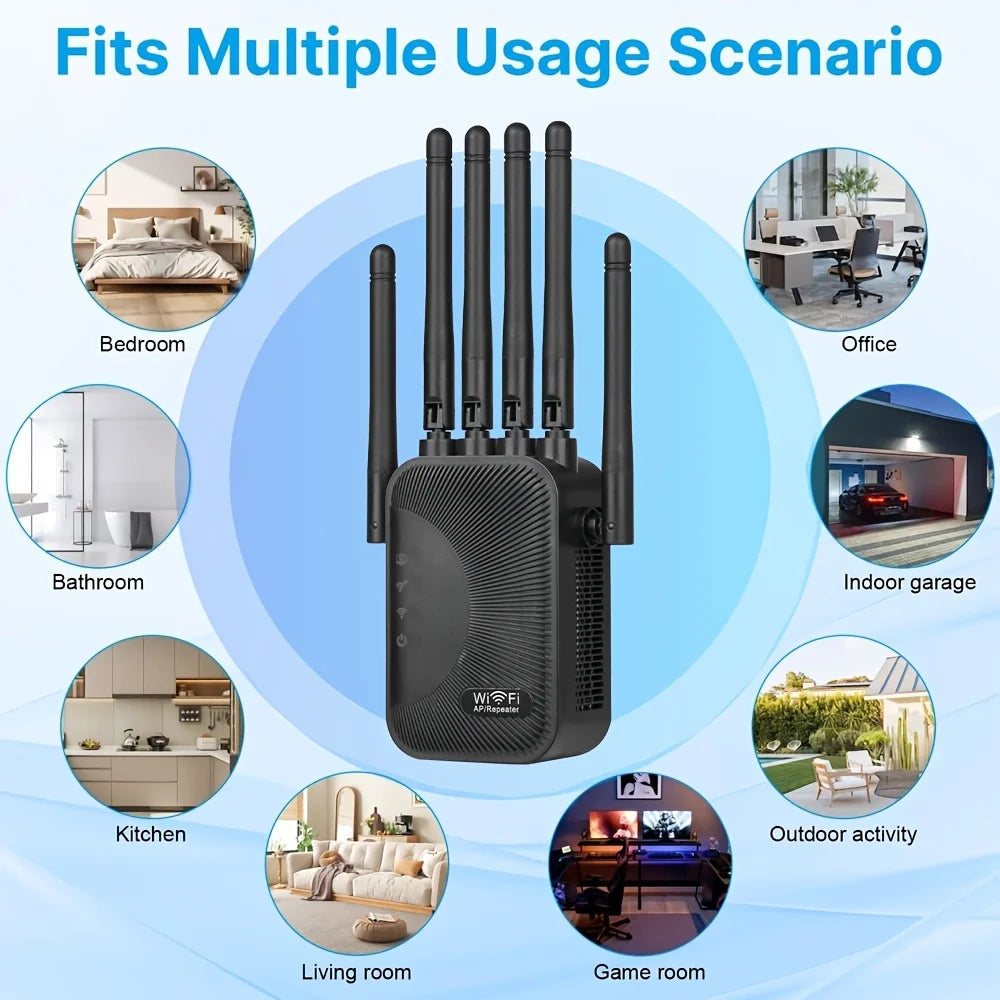 Dual-Band WiFi Extender with Ethernet Port