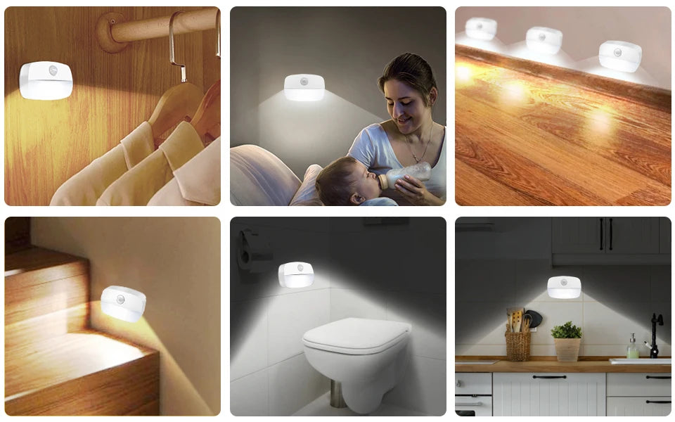 Battery Motion-Sensor Night Lights - Multipacks