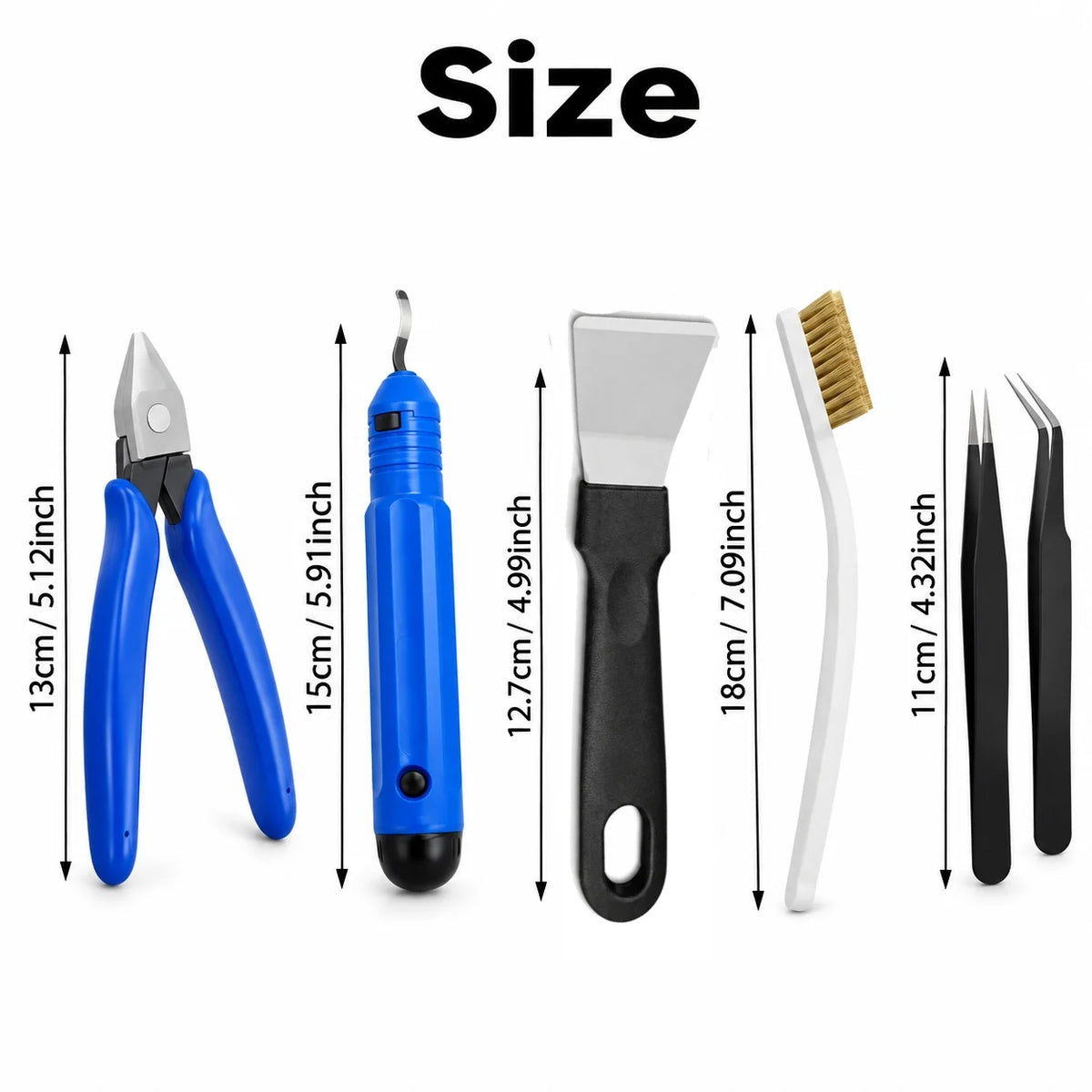 3D Printing Tools, Various Types Tools, Scissors, Cleaning Needles, Tweezers, Pliers, Deburring Kits, Universal 3D Printer Tools