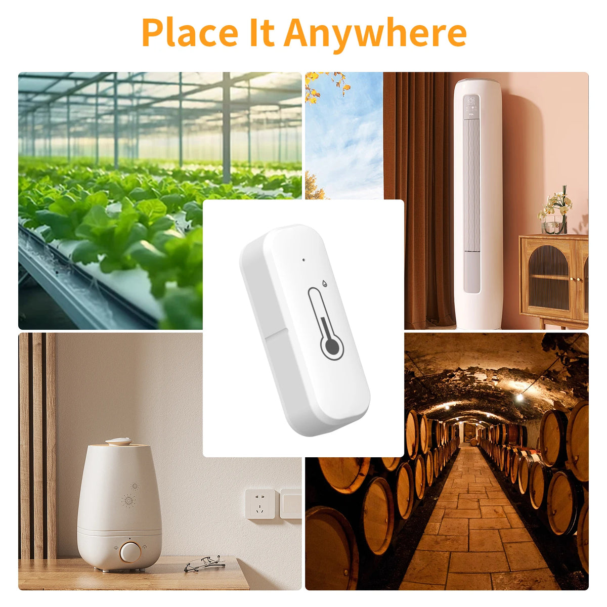 Smart Wi-Fi Temperature and Humidity Sensor