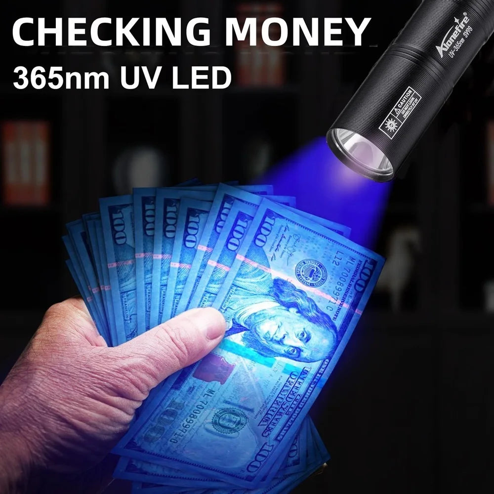 SV98 ladattava 365 nm UV-taskulamppu