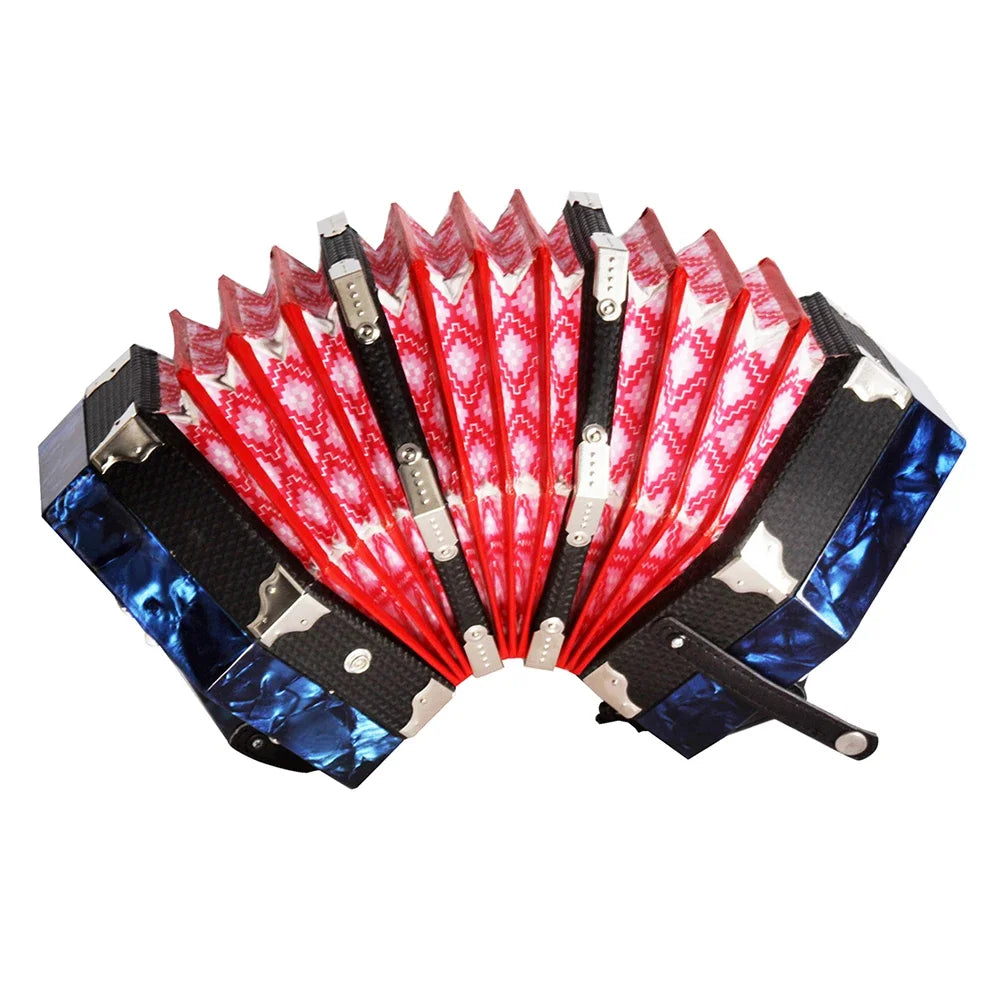 20-klávesová anglická concertina nebo carrying bag