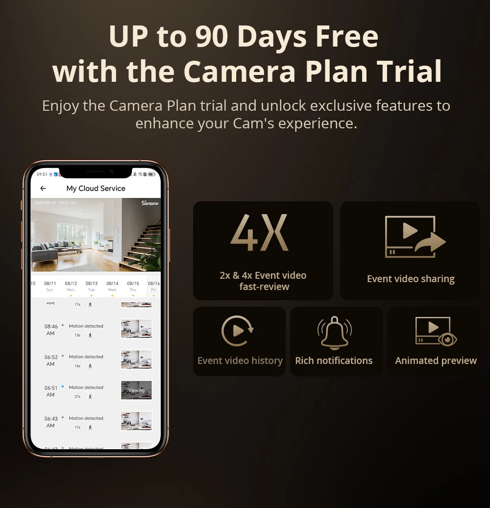 1080P WiFi Home Security Camera with Motion Detection and Two-Way Audio