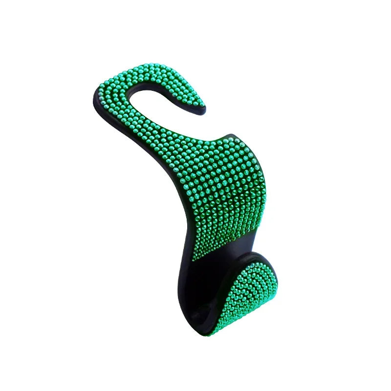 Rhinestone Car Seat Back Hook Hanger for Daily Vehicle Storage