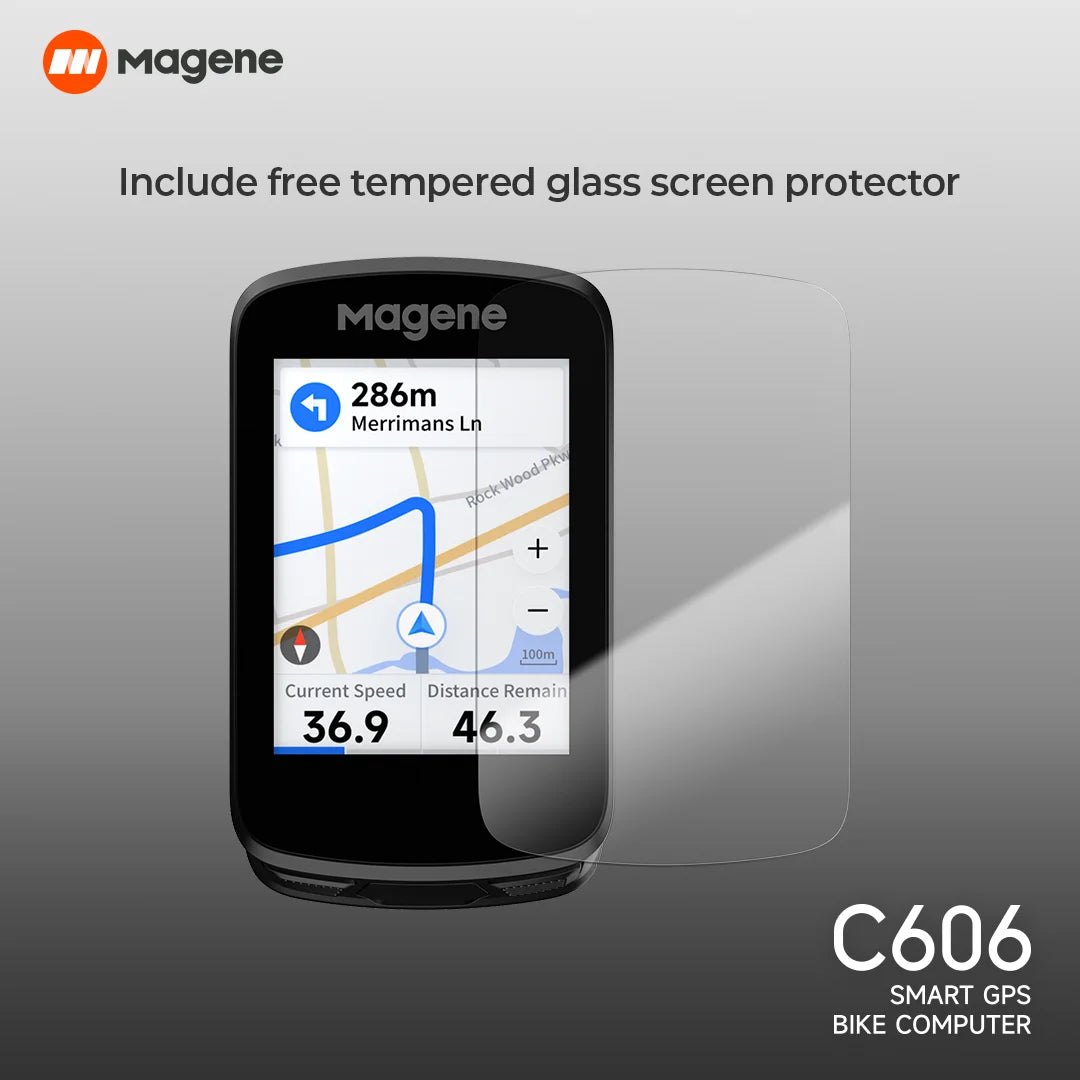 Computer per bici GPS Magene C606V2 con navigazione touchscreen da 2,8"