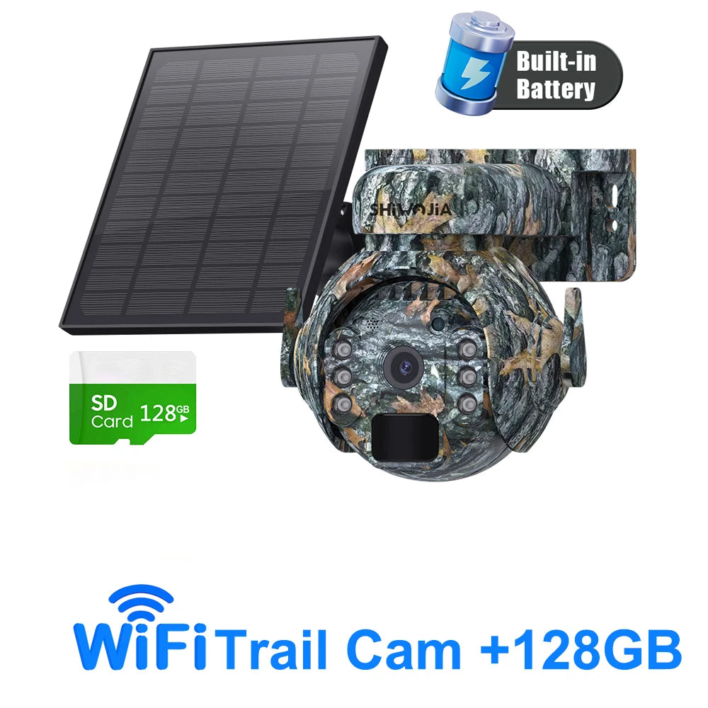 Solar Battery PTZ Camera - Wi-Fi or 4G Options