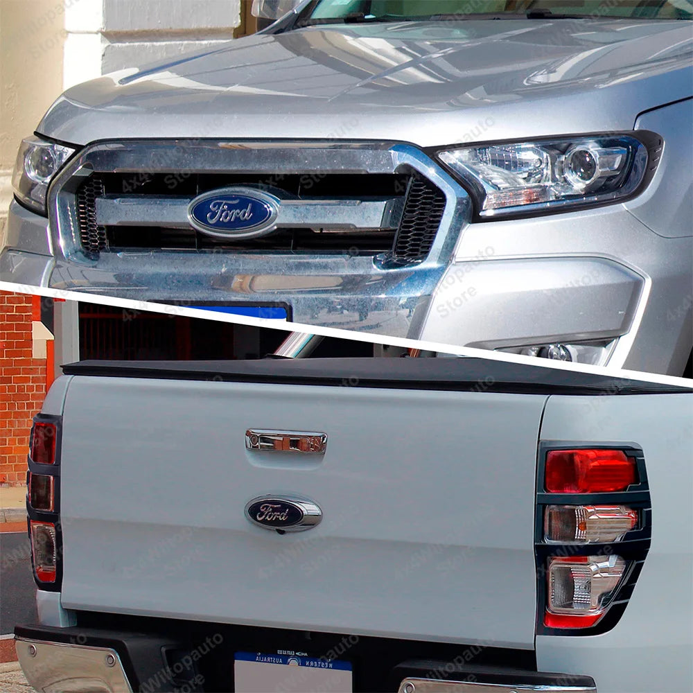 HeadLight Covers Side Vent Guard Trim Tail Lights Cover For Ford Ranger 2015-2022 Wildtrak XLT XLS XL Door Handle Insert Bowl