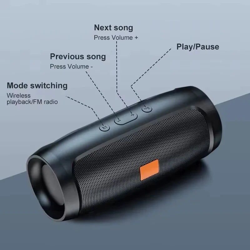 Lenovo draagbare Bluetooth-luidspreker met USB, TF en FM