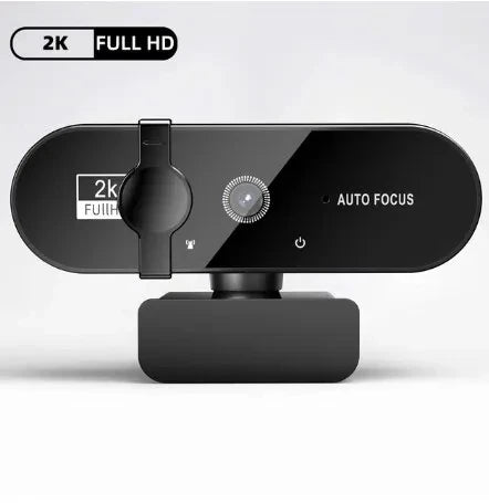 USB Autofocus Webcam with Microphone & Sliding Lens Cover