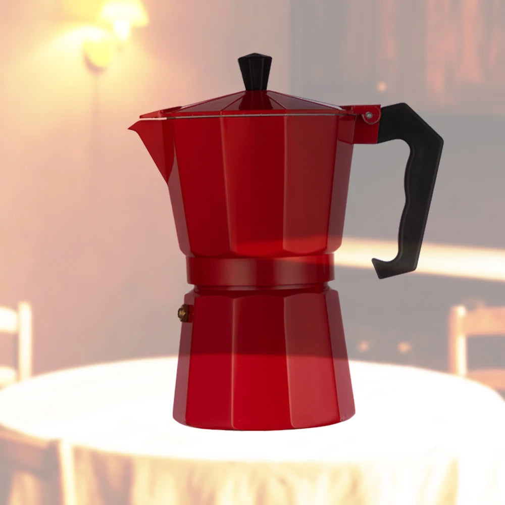 Stovetop Moka Pot in 3 or 6 Cup Sizes, Aluminium