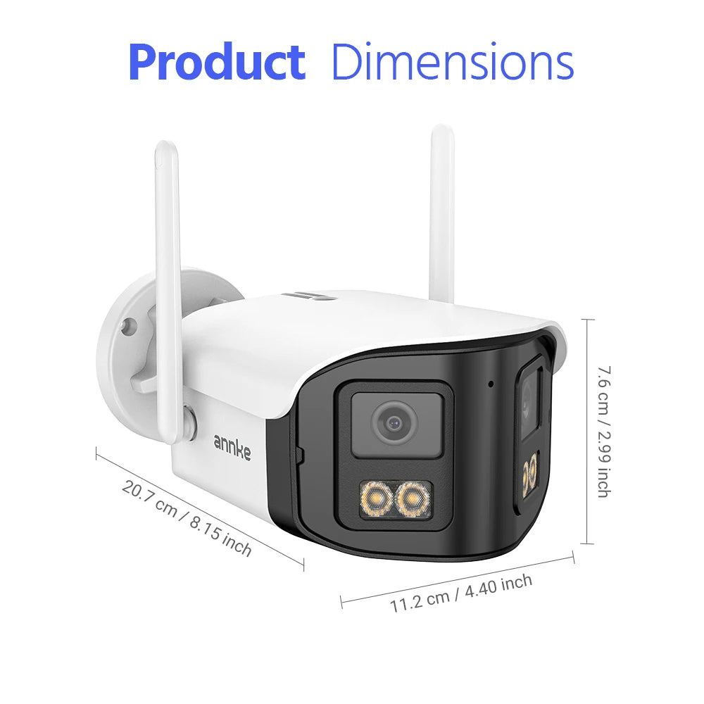 ANNKE 4MP Dual-Lens WiFi 6 Outdoor Security Camera