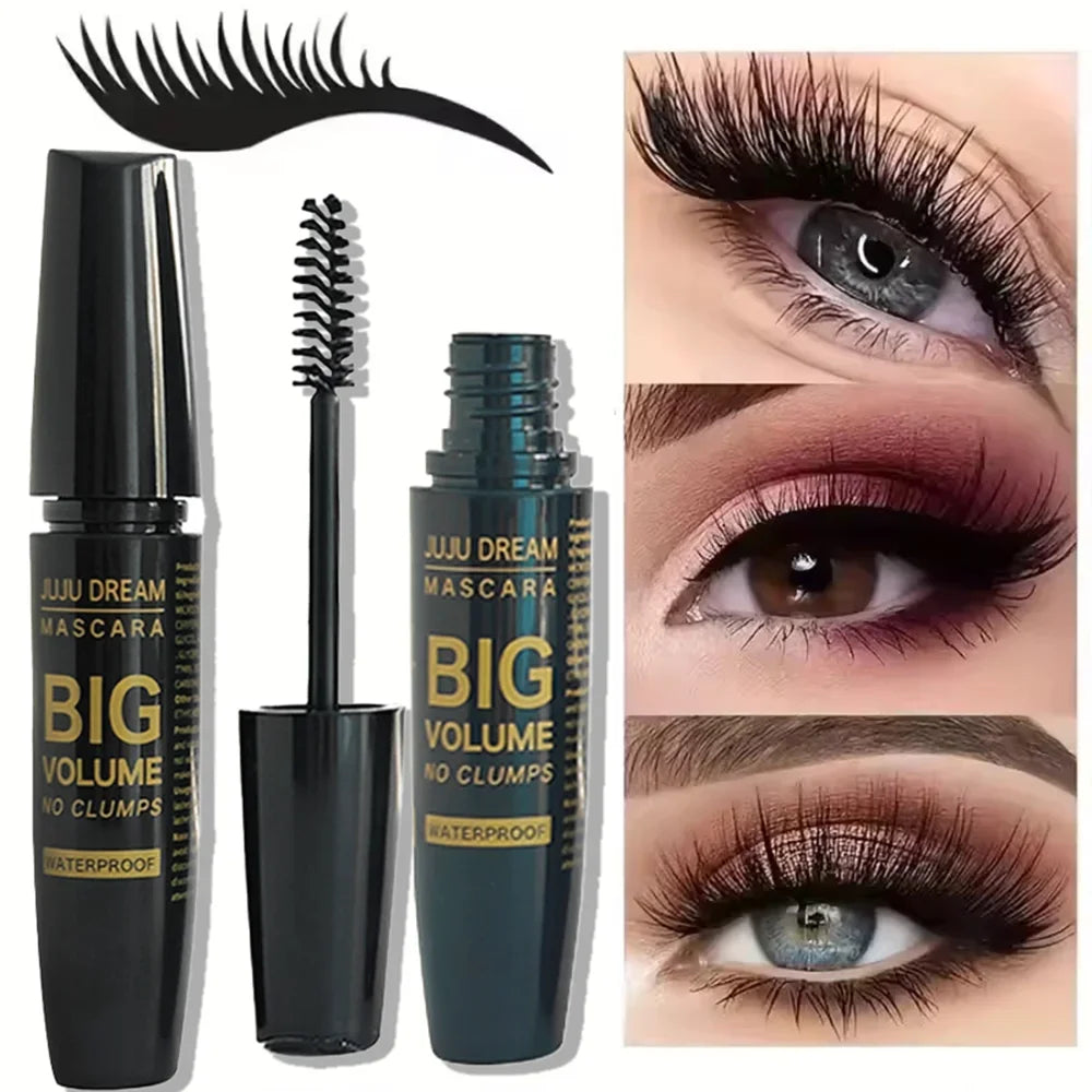 4D Curling Mascara – Lengthening, Waterproof, Sweatproof, Long-Lasting, Smudge-Proof, Unisex, Gentle, Certified 