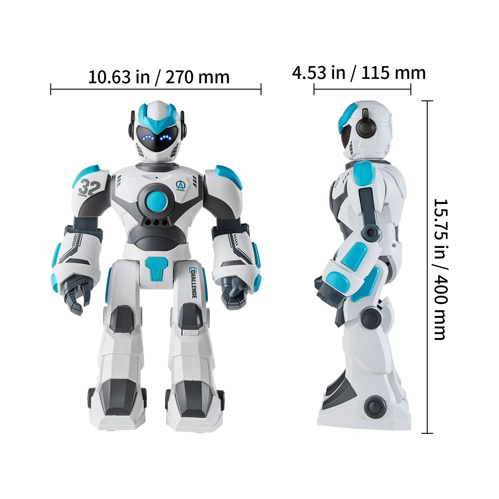 Jouet Robot Intelligent RC avec Contrôle Vocal, Gestes et Programmation