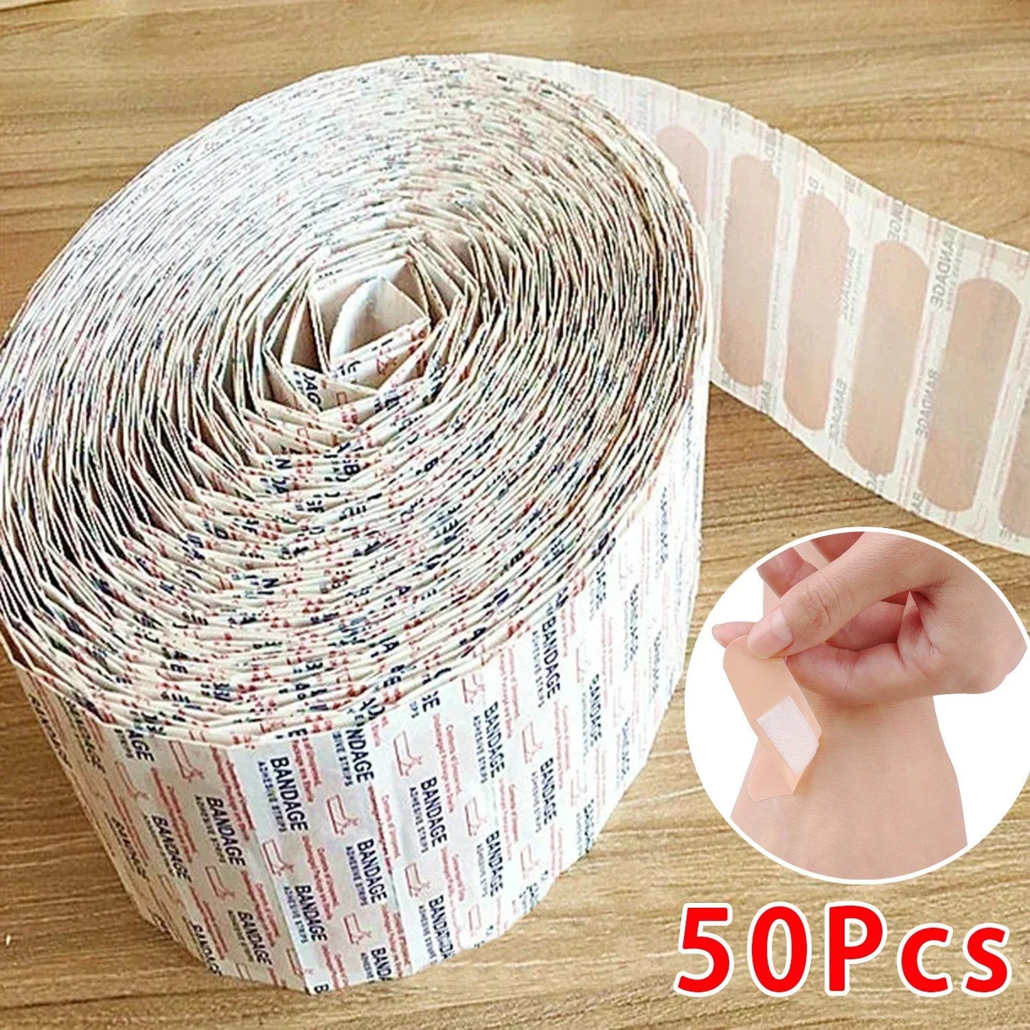 Band-Aids Waterproof Breathable Cushion Adhesive Plaster Wound Hemostasis Sticker Band First Aid Bandage Medical Gauze 