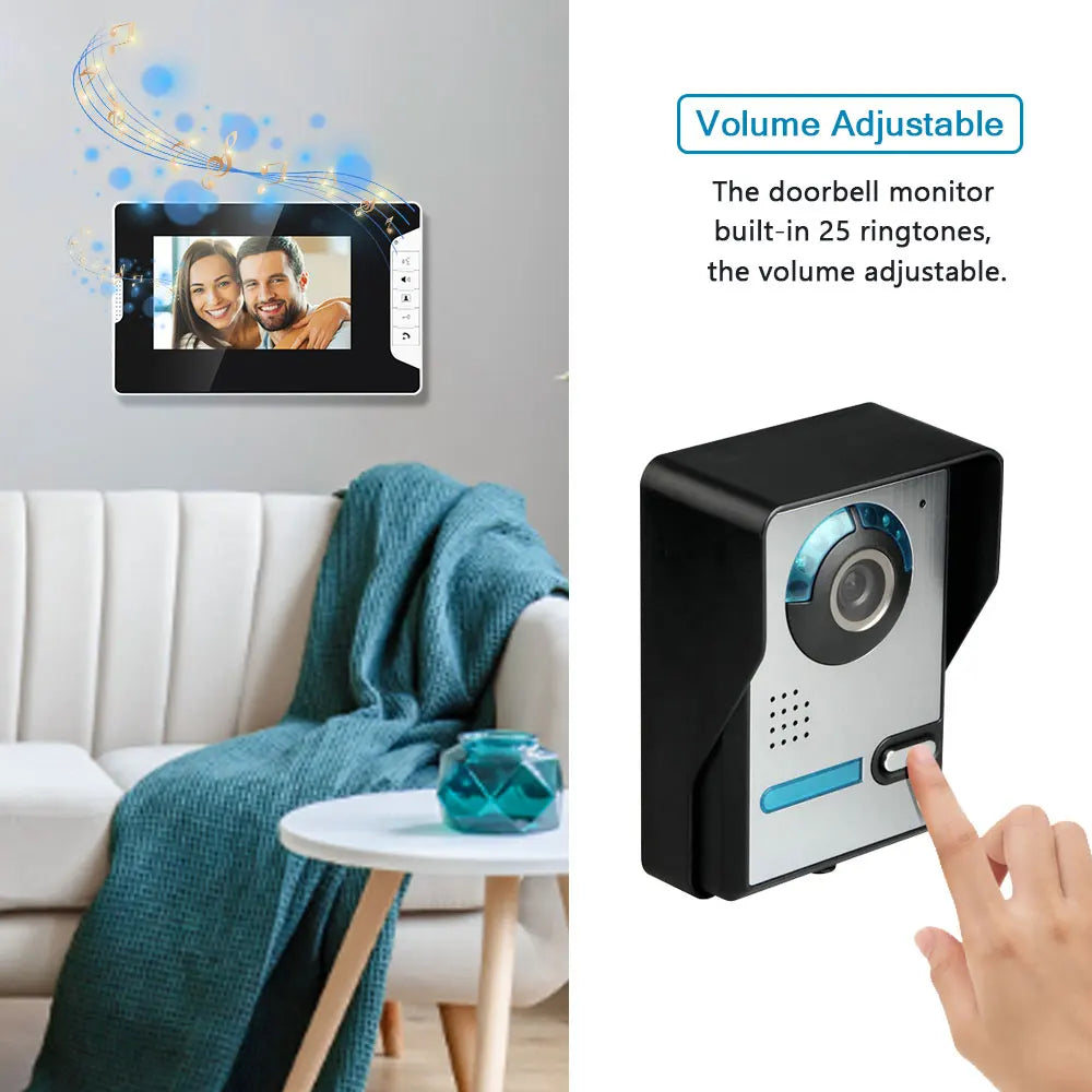 Video Door Intercom Entry System Kit for Secure Home Entry