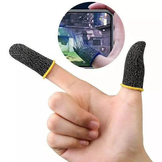 1 paio di manicotti per dita da gioco super sottili, punta delle dita traspiranti per giochi mobili Pubg, manicotti per dita touch screen per giochi